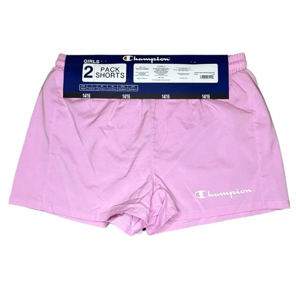 Champion Girls 2 Pack of Shorts Sizes 4, 5/6 & 14/16 - Picture 6 of 6
